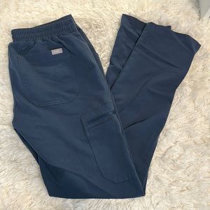 Figs Yola Scrub Pants in Dark Harbor XS
